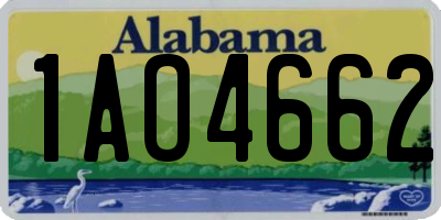 AL license plate 1AO4662