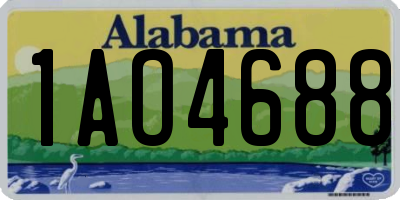 AL license plate 1AO4688