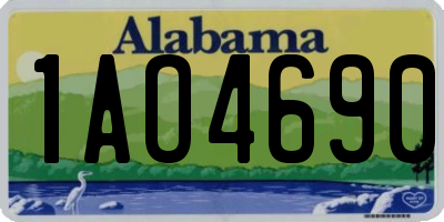 AL license plate 1AO4690