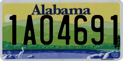 AL license plate 1AO4691