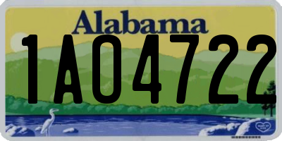 AL license plate 1AO4722