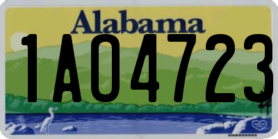 AL license plate 1AO4723