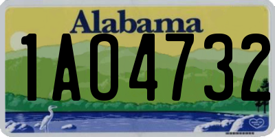AL license plate 1AO4732