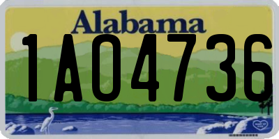 AL license plate 1AO4736
