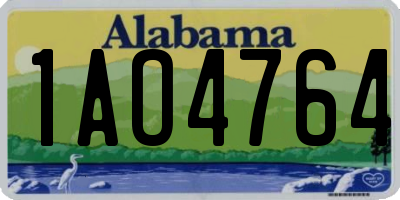 AL license plate 1AO4764