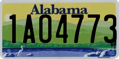 AL license plate 1AO4773