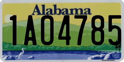AL license plate 1AO4785
