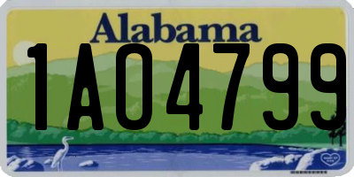 AL license plate 1AO4799