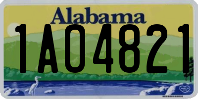 AL license plate 1AO4821