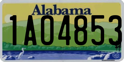 AL license plate 1AO4853