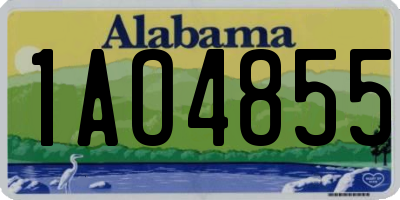 AL license plate 1AO4855