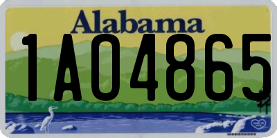 AL license plate 1AO4865