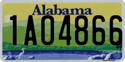 AL license plate 1AO4866