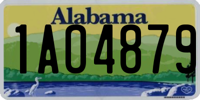 AL license plate 1AO4879