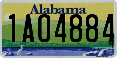 AL license plate 1AO4884