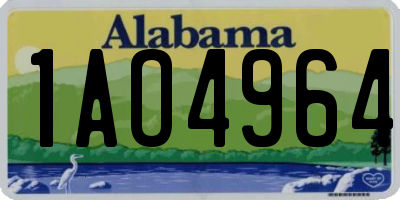 AL license plate 1AO4964