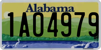AL license plate 1AO4979