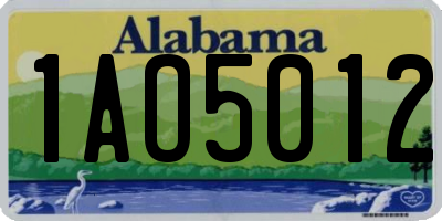 AL license plate 1AO5012