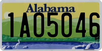 AL license plate 1AO5046