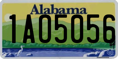 AL license plate 1AO5056