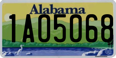 AL license plate 1AO5068