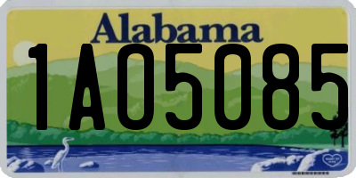AL license plate 1AO5085