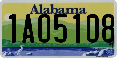 AL license plate 1AO5108
