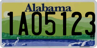 AL license plate 1AO5123