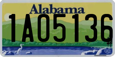 AL license plate 1AO5136