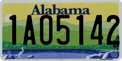 AL license plate 1AO5142