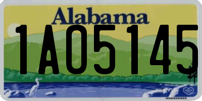 AL license plate 1AO5145
