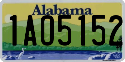AL license plate 1AO5152