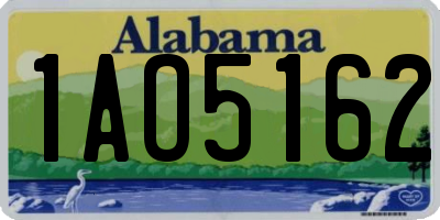 AL license plate 1AO5162