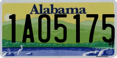 AL license plate 1AO5175