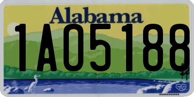 AL license plate 1AO5188