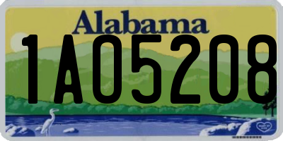 AL license plate 1AO5208