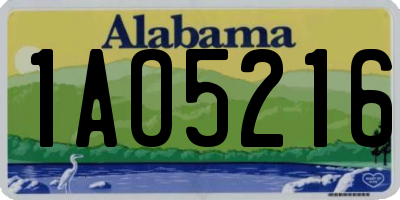 AL license plate 1AO5216