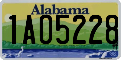 AL license plate 1AO5228