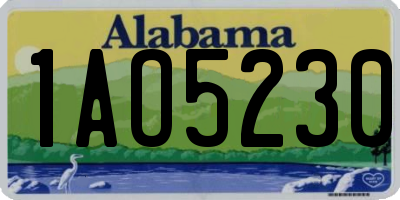 AL license plate 1AO5230