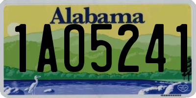 AL license plate 1AO5241