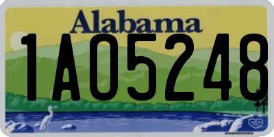 AL license plate 1AO5248