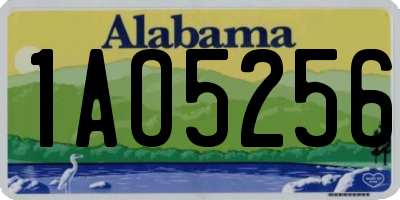 AL license plate 1AO5256