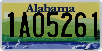 AL license plate 1AO5261