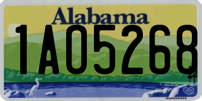 AL license plate 1AO5268