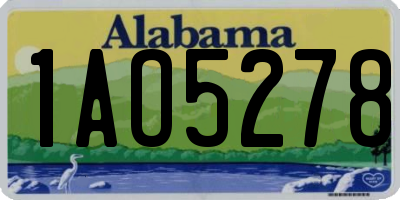 AL license plate 1AO5278