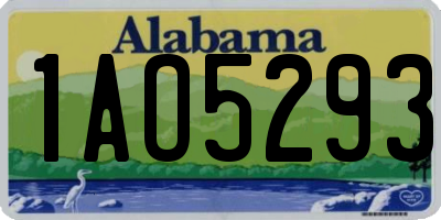 AL license plate 1AO5293