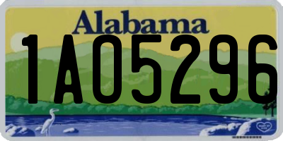 AL license plate 1AO5296