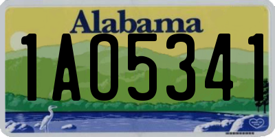 AL license plate 1AO5341