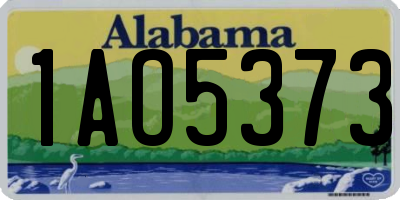 AL license plate 1AO5373