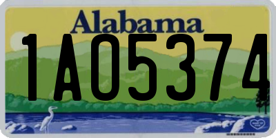 AL license plate 1AO5374